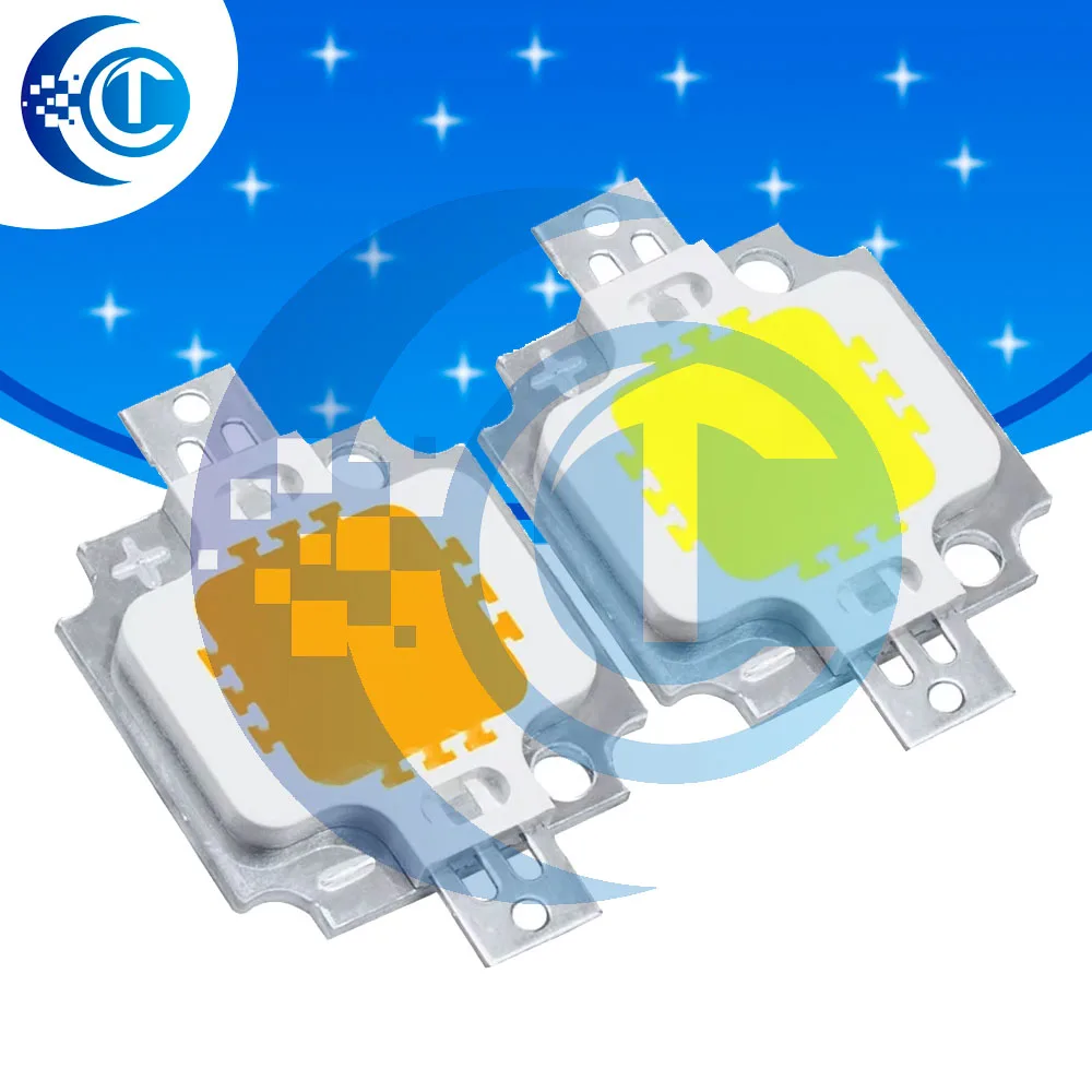 EGBO 10W 900LM COB LED Chip SMD Light Source 20x48mm White/Warm White for Floodlights