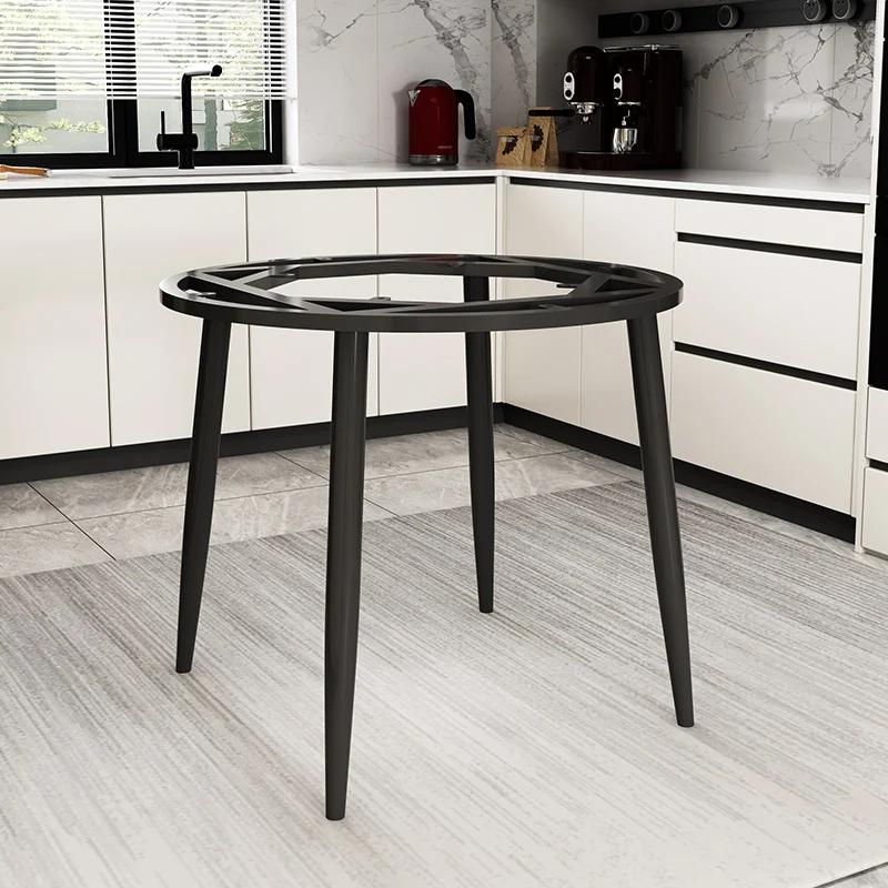 

Tile marble round leg bracket rock slab glass coffee table side round foot support frame dining table stand ba