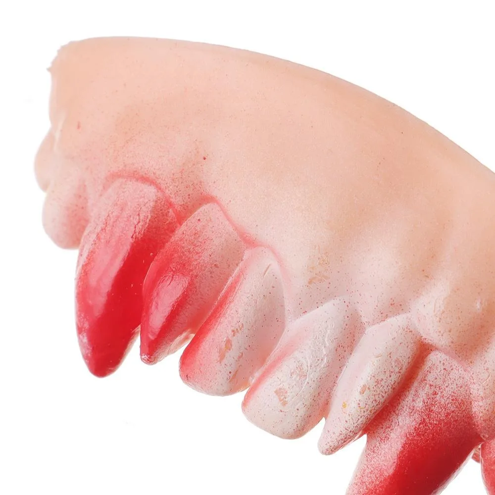 10PCS Divertente Dente Falso Scherzi di Gomma Giocattolo Protesi Bucktooth Horror Giocattoli Decorazione di Halloween Giocattolo Dente Halloween Costume Party
