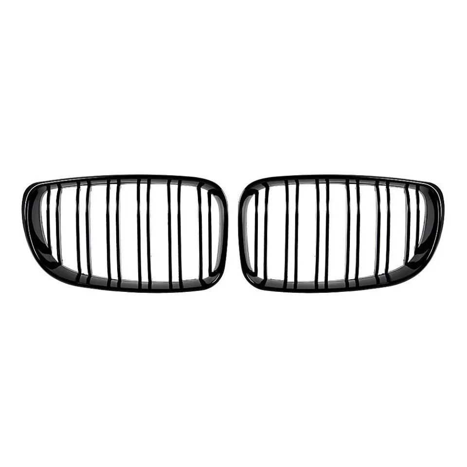 Für bmw e81 e87 e82 e88 128i 130i 135i Auto Front stoßstange Nieren gitter Renn gitter Gitter glänzend schwarz Doppel latten Grill 07-11 – Detail 4