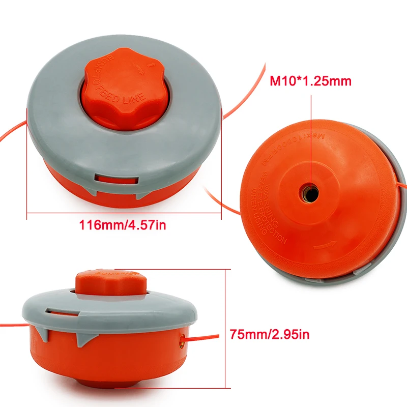 Precision Delicate Trimmer Head for Petrol Brush Cutter Garden Landscaping Tool Accessories Durable Grass Cutter Head