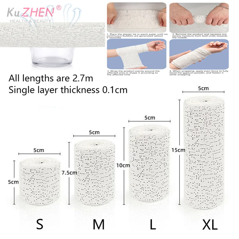 

1 рулон медицинской гипсовой ткани, рулоны, белые марлевые полоски, обертывание, бинты для поделок, изготовление масок, формы для живота, формы для тела, здоровье