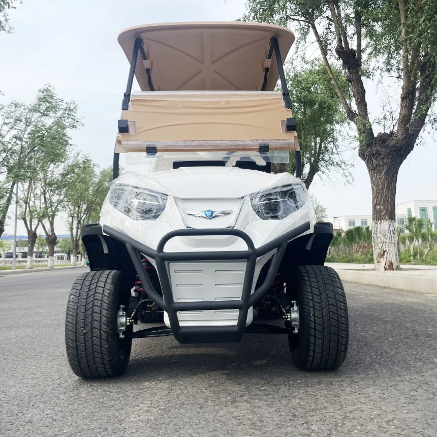 

New Luxury 4 Seats Lithium Battery Powered Electric Scooter Electric Golf Cart Stable Quality Long Durability With Factory Price