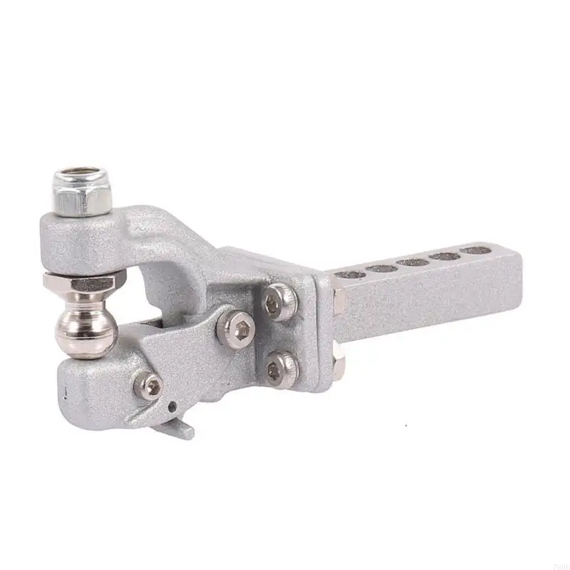 76HF Detachable Iron Rear Trailer Hook Drop Hitch Receiver Suitable for 1/10 Scale Crawler Towing Outdoor Adventures Camping