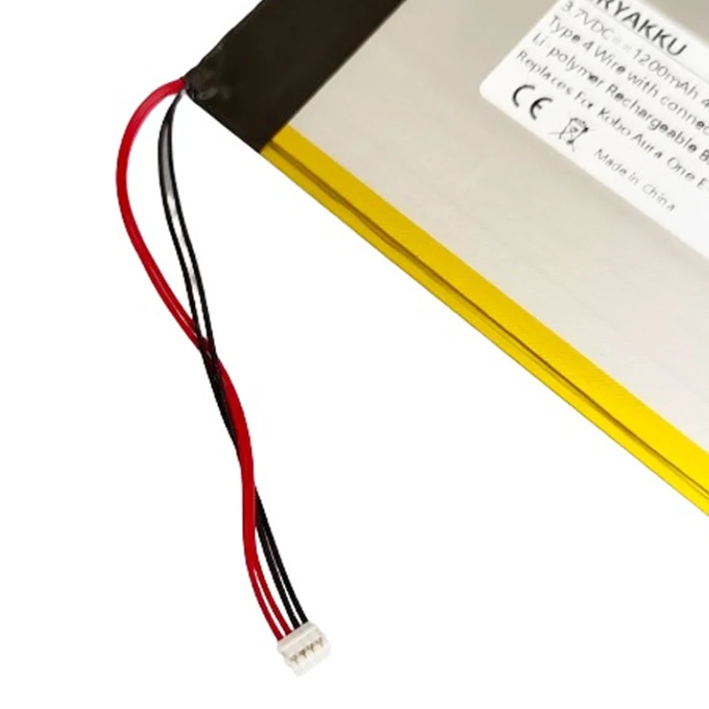 3.7V Rechargeable 178098 Battery For Kobo Forma E-ink E-book Reader 1200mAh 2Wire
