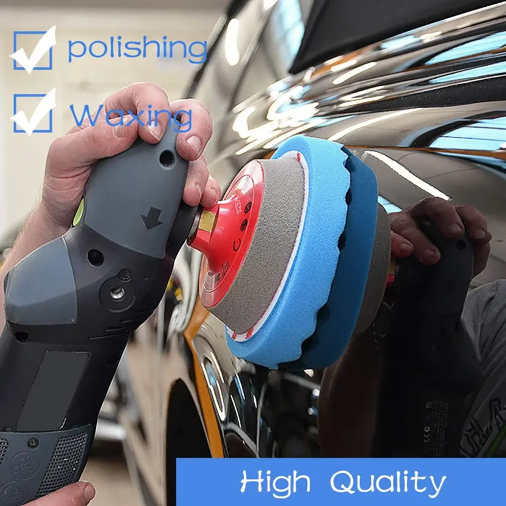 

5Pcs 3/4/5/6Inch Waving Polishing Pads for Drill Compound Buffing Sponge Pads for Auto Car Polishers for Car Polishing Waxing