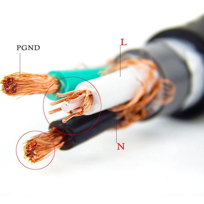 

Hi End Audio AC Cable Of Powerline 400 For HIFI Home Amplifier System EU US Copper Power Cord Cable Line Wires