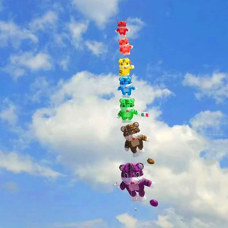 Large inflatable kite tiger kite outdoor toys giant dragon kite inflatable kite giant outdoor games Power kite fishing kite fun