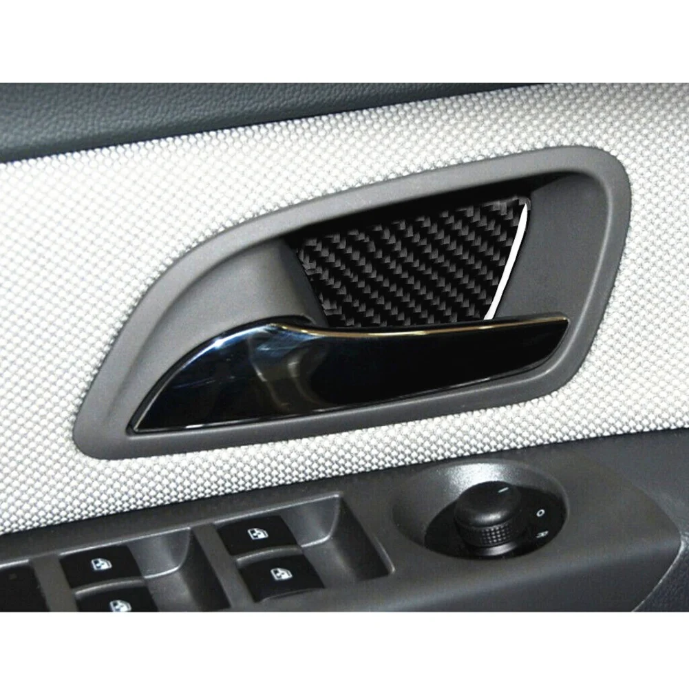 Carbon Fiber Inner Door Handle Bowl Trim Cover Sticker for Chevrolet Cruze 2009-2015 Interior Accessories