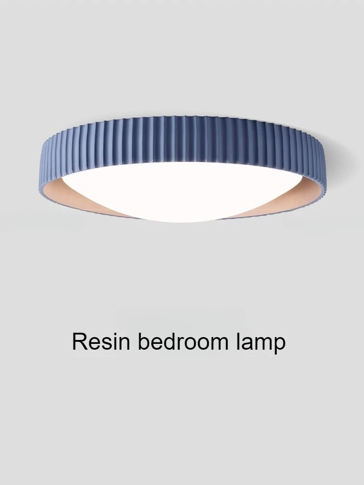 

Minimalist circular creative LED ceiling lamp Nordic master bedroom second bedroom retro children's room eye protection lighting