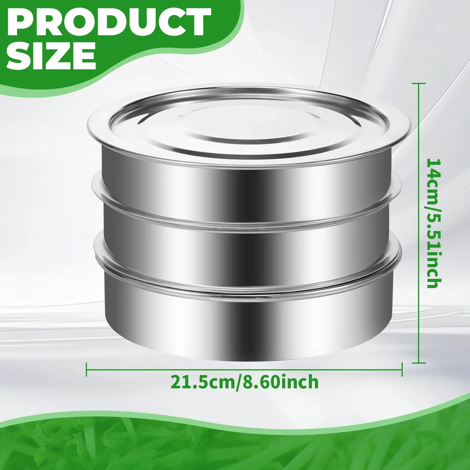 Seed Sprouter Tray Stainless Steel Sprouting Kit Stackable Seed Sprouting Tray Household Plants Germination Nursery Tray Seeder