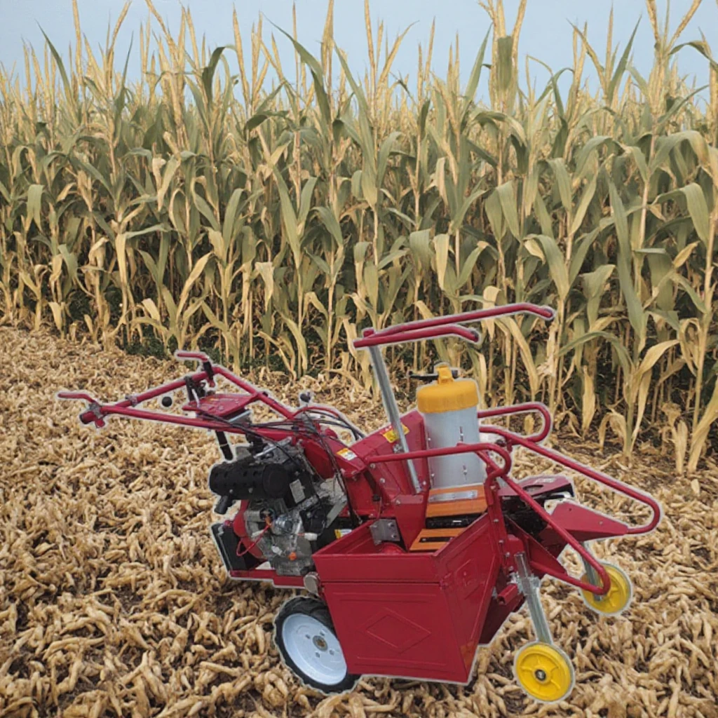 

Self-Powered Mini Corn Maize Harvester Machine for Farm Use