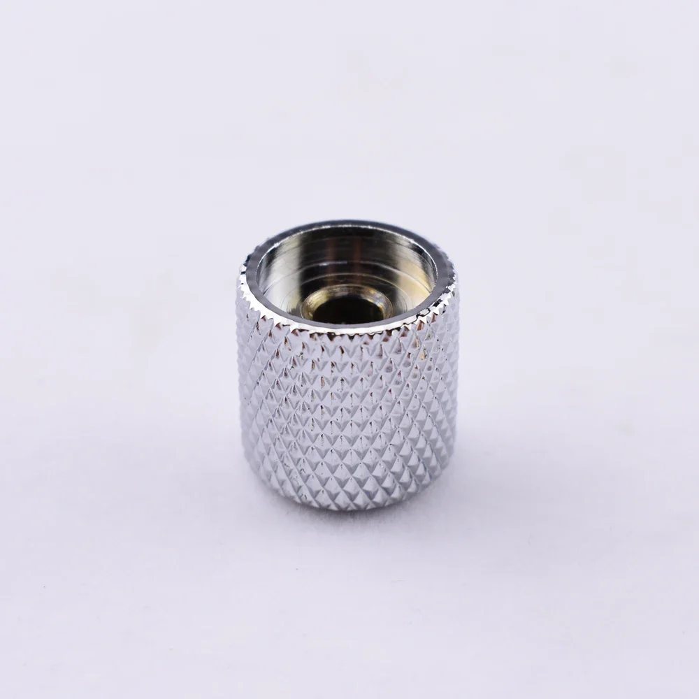 1 Piece  Flat Top Metal Knob For Electric Guitar Bass  19MM*19MM*6.0MM/6.35MM  1/4 Inch