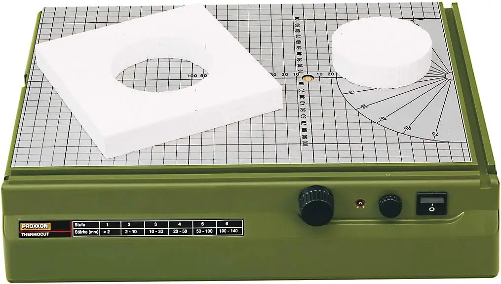 Proxon Thermocut 115/E 자동 CAD 핫 와이어 커터, 대형 테이블 포함, Thermocut 펜스 TA 300 - 37080 액세서리