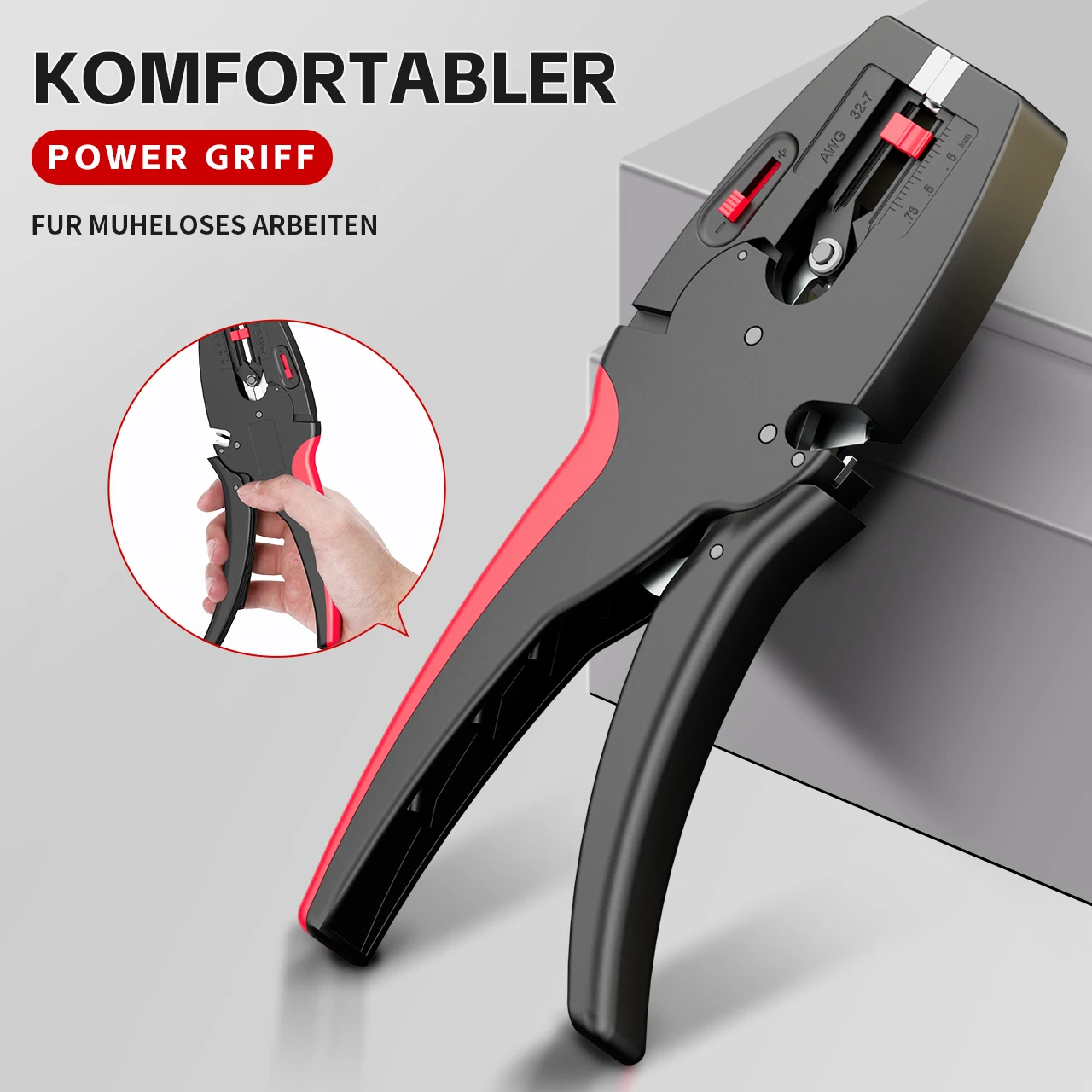 Automatic Wire Stripper and Cutter Pliers 2 in 1 Heavy Duty Tools 0.03-10mm²/32-7AWG Mini Multifunctional Electrical Repair