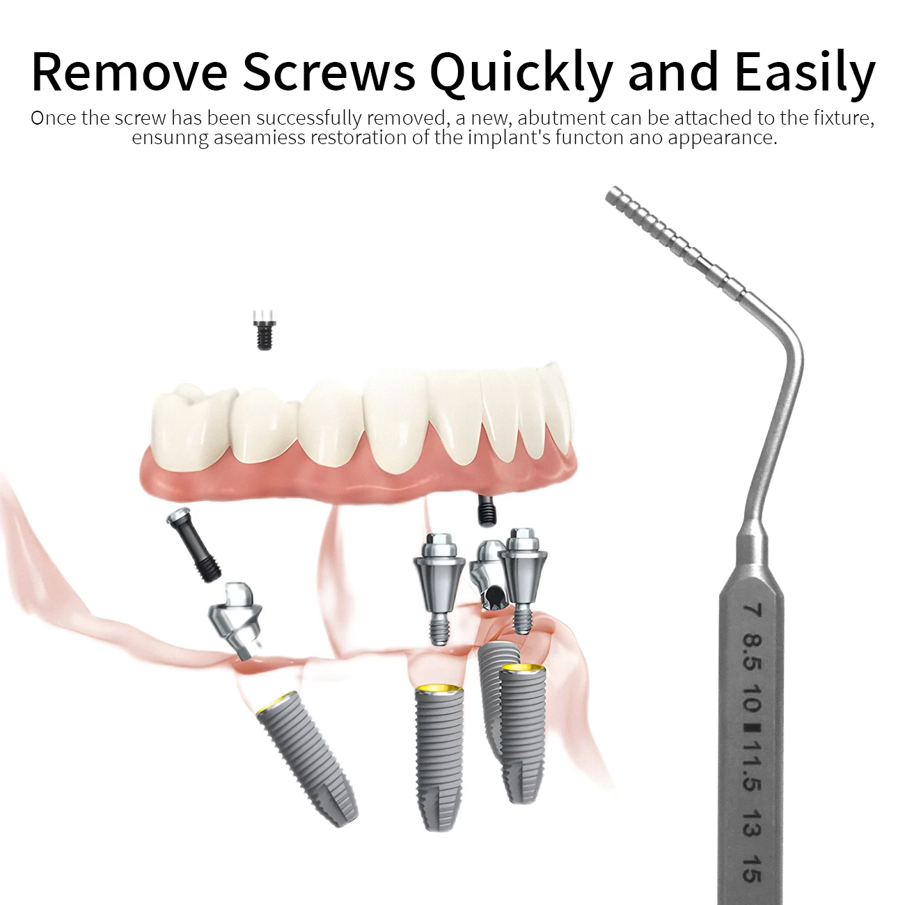 Zestaw narzędzi do implantu z prowadnicą dentystyczną Zestaw chirurgiczny Dziurkacz do tkanek ze stali nierdzewnej Pilot Rozwiercanie Wiertła kotwiczne Zestaw prowadnic