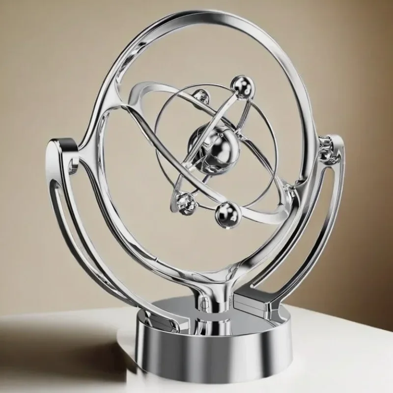 

New Type of Earth Perpetual Motion Instrument Desktop Model Rotating Magnetic Wobbler Celestial Body Orbit Ornament