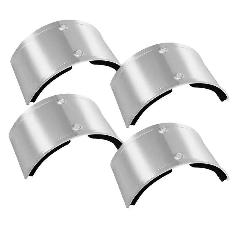 ABSJ-4Pcs Drywall Stilt Curved Plate,Drywall Stilt Foot Rest Replacement Part,Stilt Leg Cuff Plate,Stilt Leg Comfort Plate