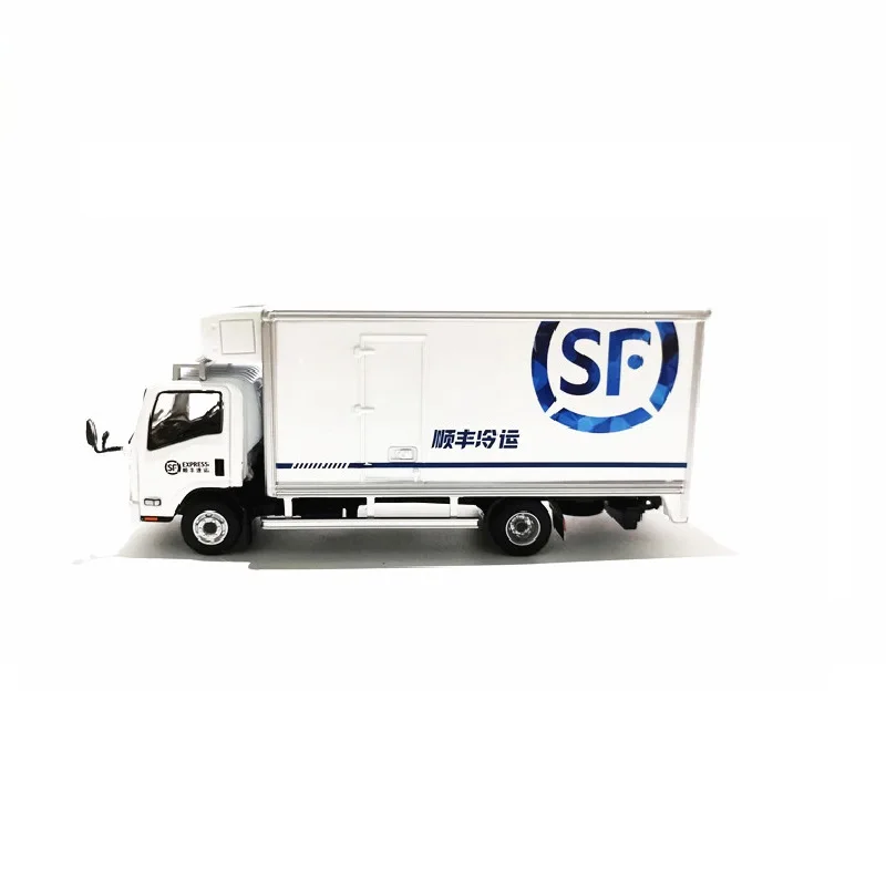 Tiny 1:64 Isu-zu N Seeries S-F Freezer Express Truck NO.24 Alloy Simulation Model Car