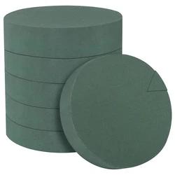 6Pcs Flower Foam Blocks,6.5Inch Round Dry Floral Foam For Artificial Flowers,For Wedding Aisle Flowers,Party Decoration