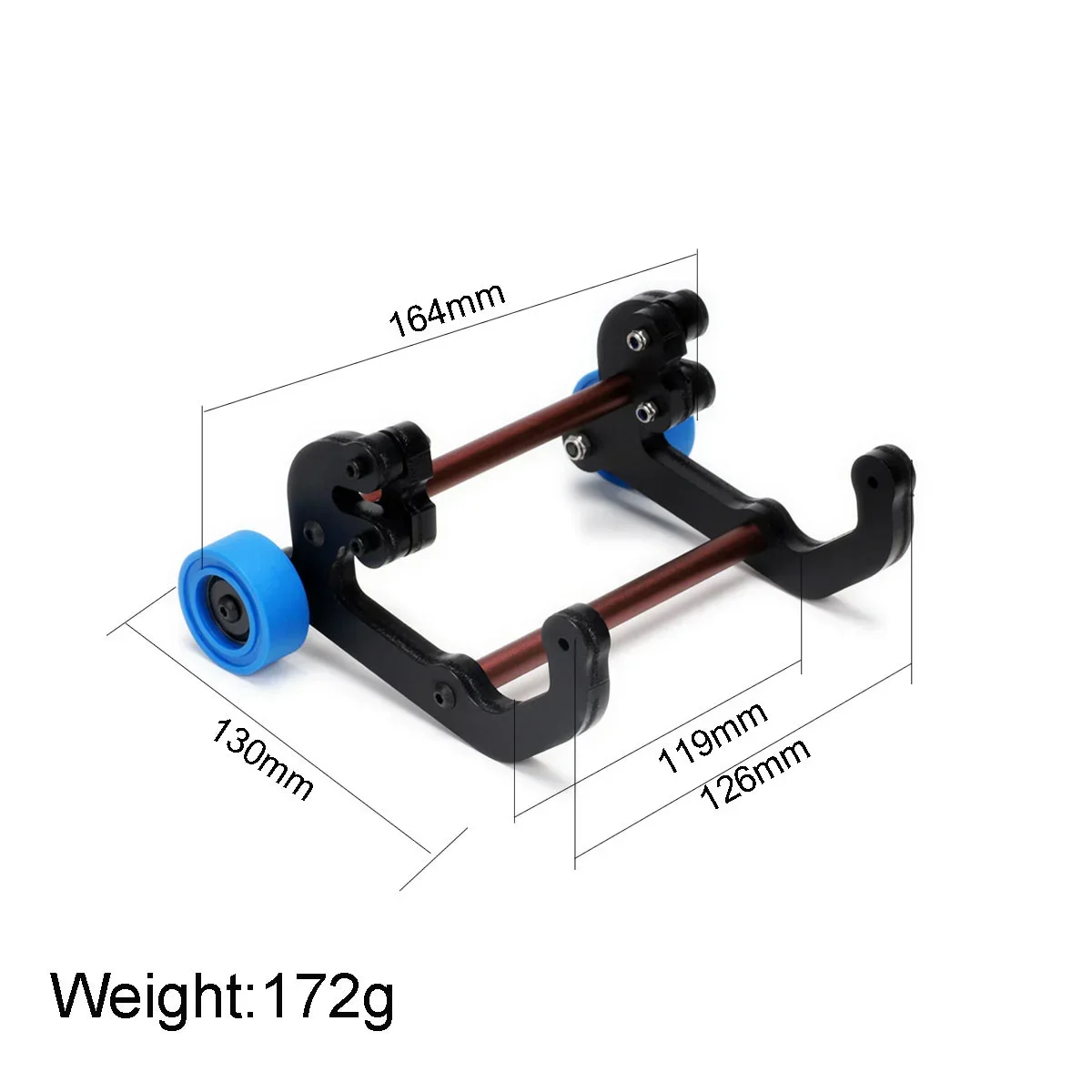 Nylon Rear Head-Up Double Wheel Tumbling WHEELIE BAR SET for RC ARRMA 1/7 Mojave 6S ARA7604V2T1 ARA7604V2T2 Modifications