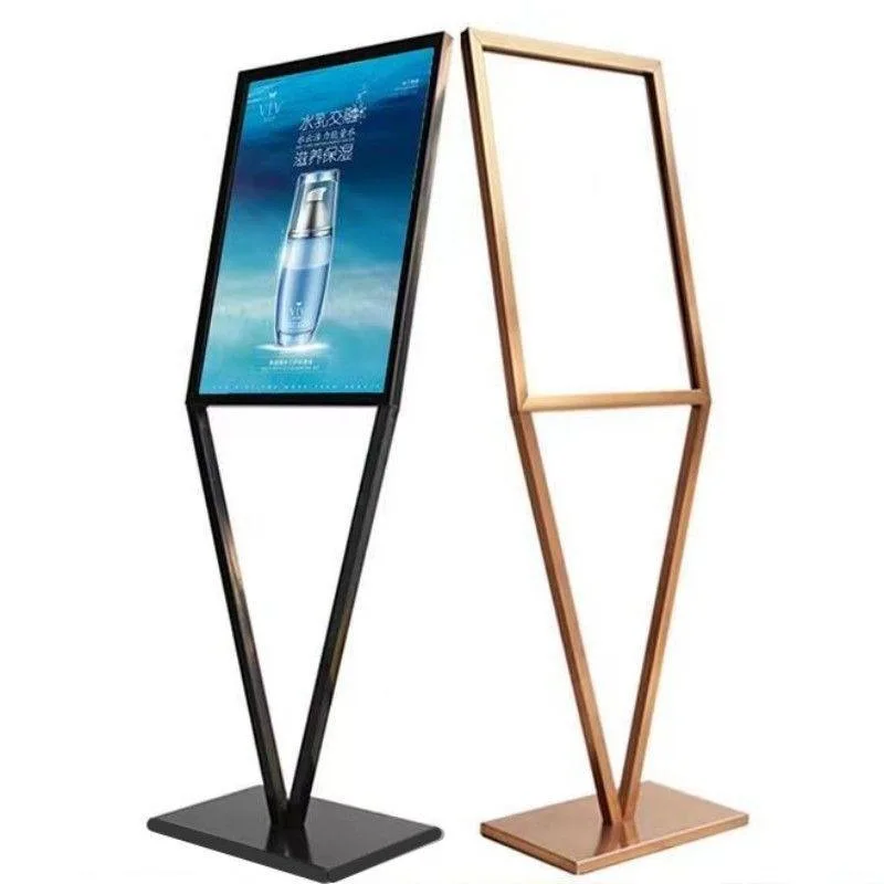 

Billboard display stand V-shaped stand poster stand Vertical floor-standing signage