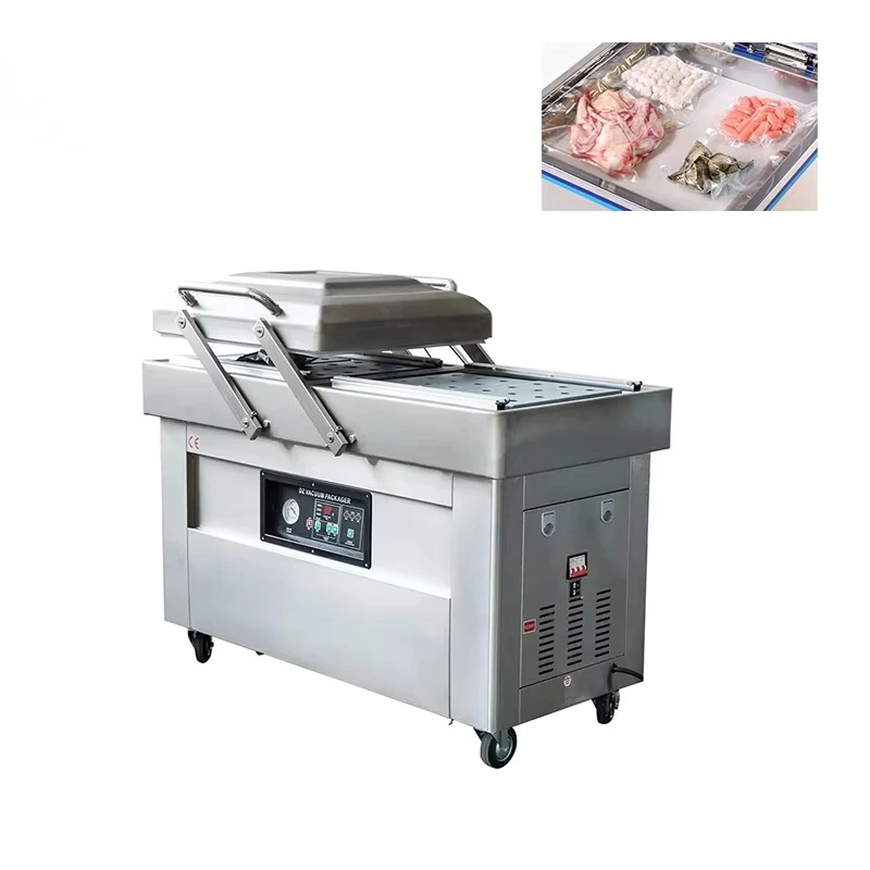 Double chamber vacuum packaging machine Stainless steel commercial vacuum sealing machine