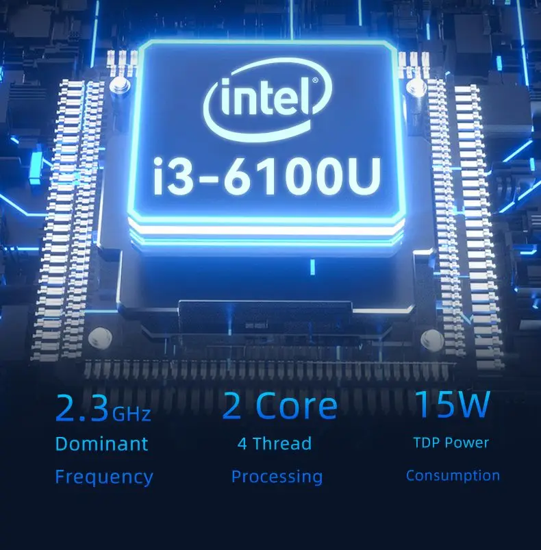 Pfsense-mini pc com núcleo intel i7 6500u, computador fanless, roteador fanless, windows 10, linux, ubuntu, linux