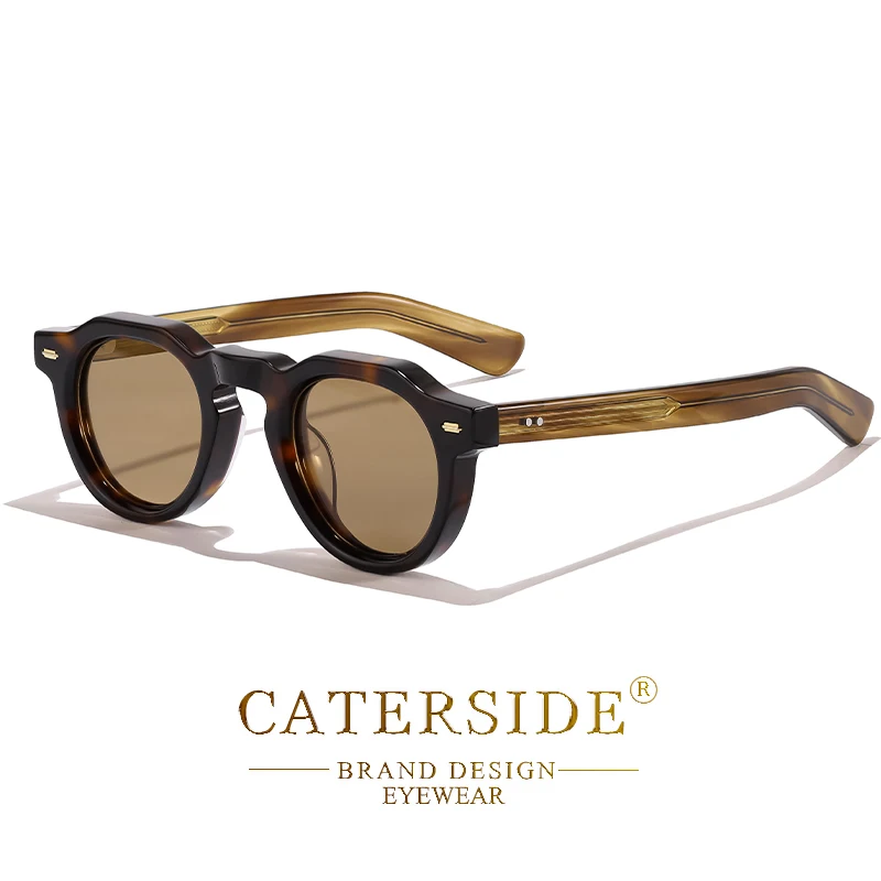 CATERSIDE Acetat-Sonnenbrille für Herren, polarisiert, kleiner Rahmen, hochwertige Sonnenbrille für Damen, Party, Reisen, Outdoor-Brille – Detail 12