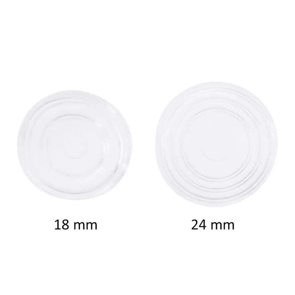 10Pcs 18/24mm Soft Anti Slip Pads Round Glass Table Top Bumpers Non Adhesive Bumpers Pad Plastic Suction Pad for Table Glass Top