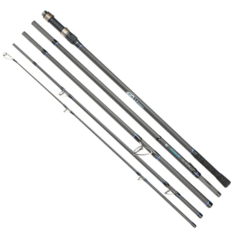 

3.6m-4.2m Portable Carbon Fiber Carp Rod, 40-180g Travel Surf Casting Spinning Fishing Pole