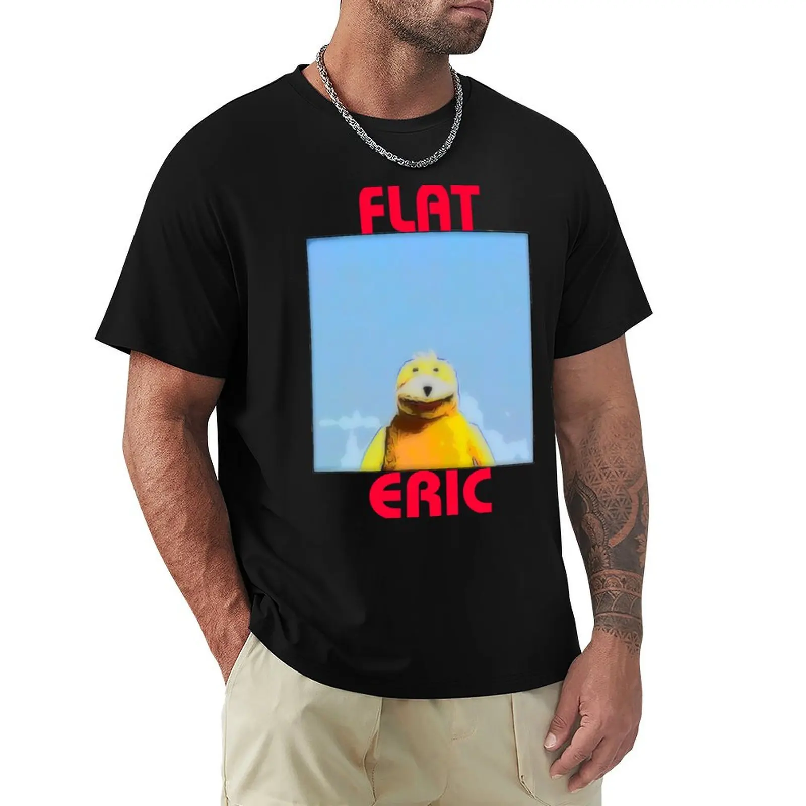 Футболка Flat Eric с простым принтом