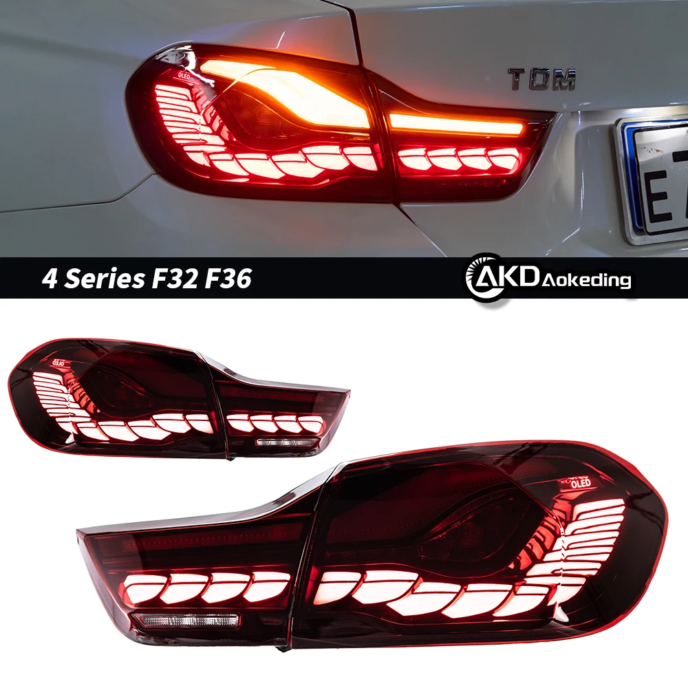 Car Taillights for 4 Series BMW F32 F36 F82 2013-2020 420i 425i 428i 430i 435i 440i LED Auto Taillight Dragon Scales Accessories