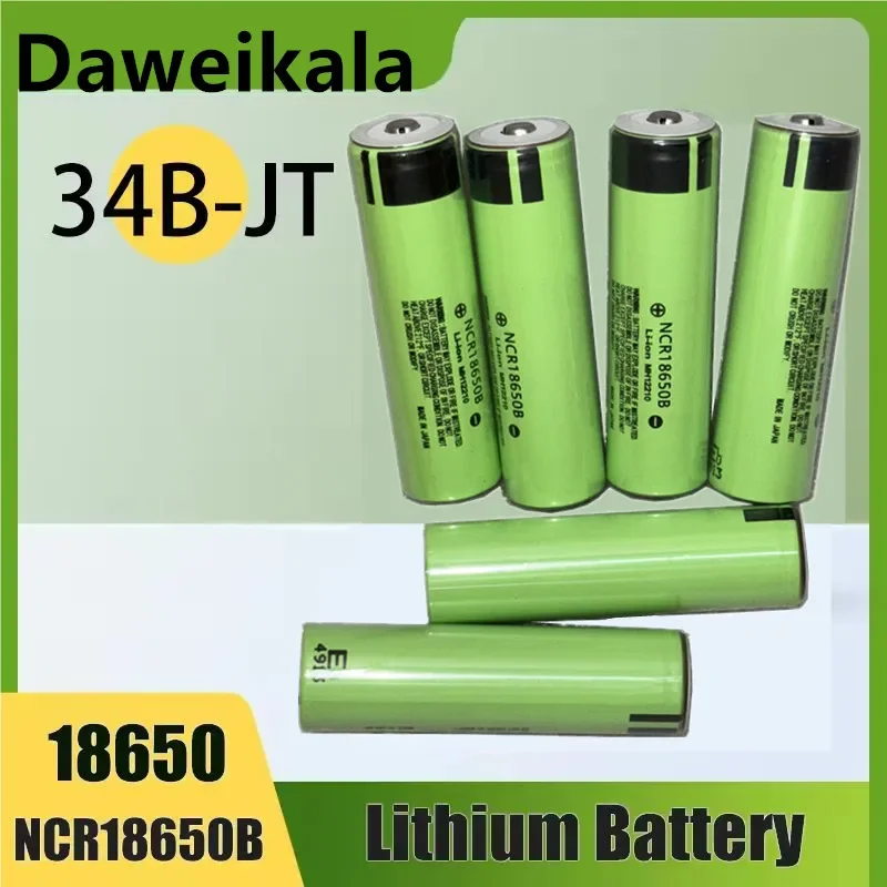 

НОВЫЙ Daweikala 18650 3400 мАч, оригинальный аккумулятор 3,7 В, литий-ионный аккумулятор NCR18650B 18650 3400