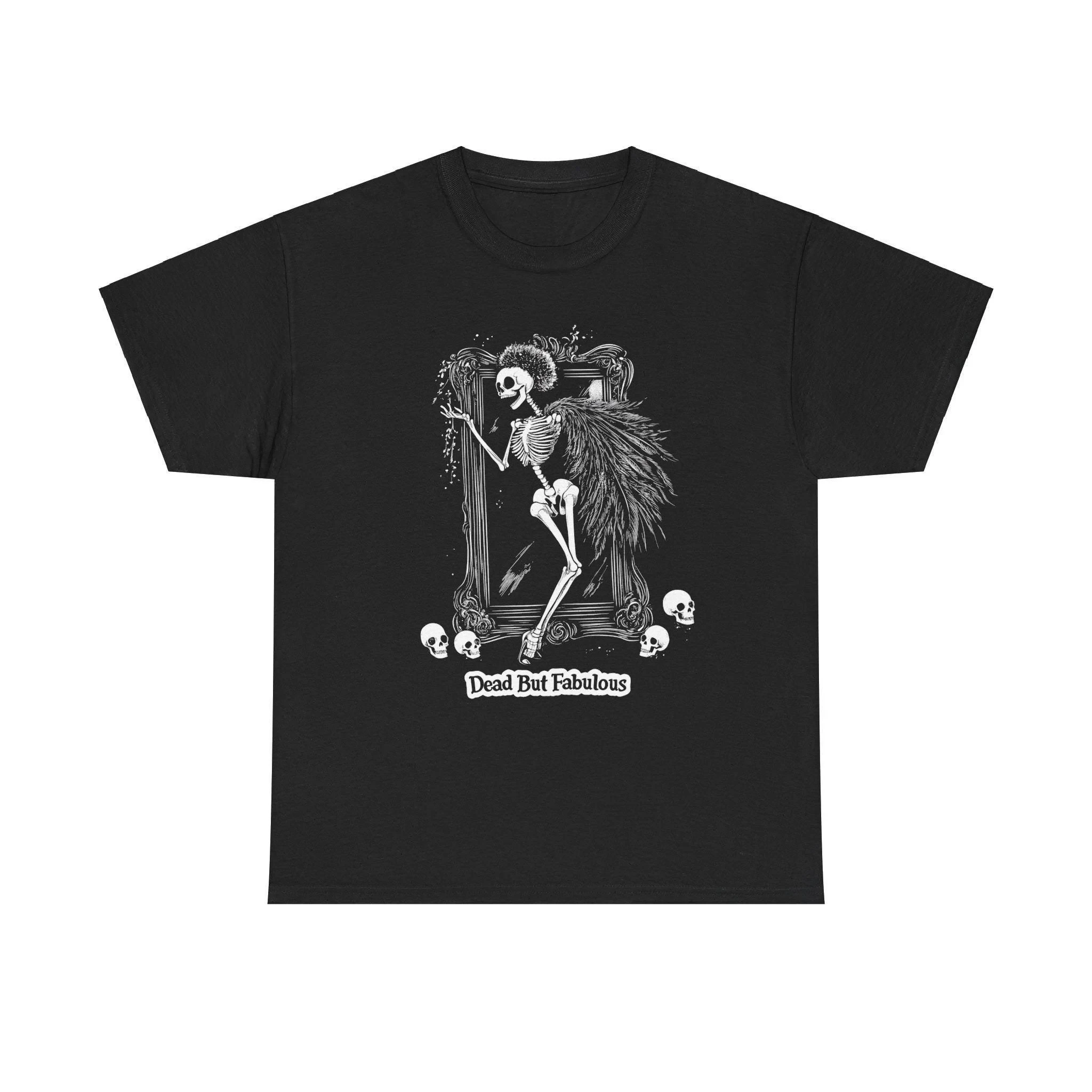 Halloween Skeleton Shirt Funny Gothic Aesthetic T-Shirt Dark Academia Trendy Halloween Party Tee  Men Clothing Comfortable