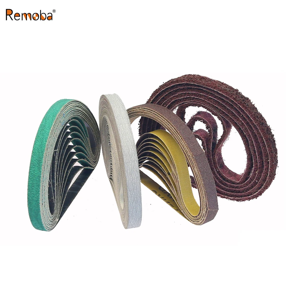 

330x10 мм шлифовальные ленты, ремни, мини-портативная ленточная шлифовальная машина, аксессуары для шлифовальных машин AO ZA, нетканый нейлон для полировки металла, дерева