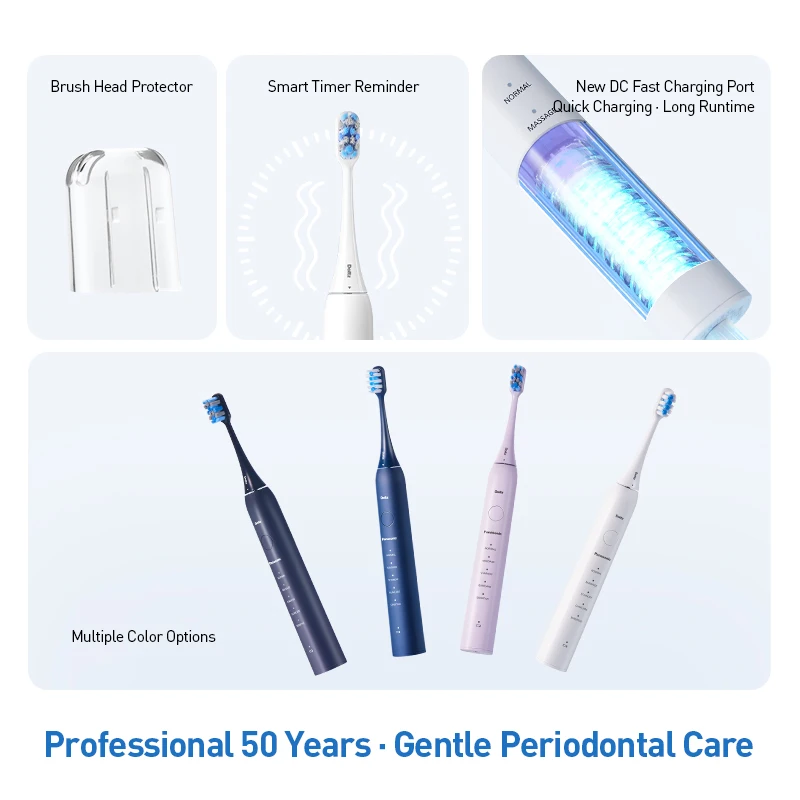 باناسونيك فرشاة الأسنان الكهربائية EW-DC20 5 طرق العمل قابلة للشحن المغناطيسي الإرتفاع سونيك الاهتزاز فرشاة أسنان الإلكترونية #4
