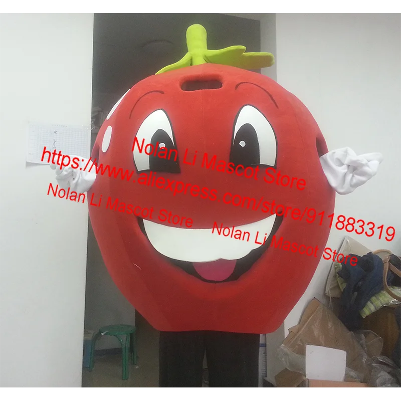 Materiale EVA di alta qualità Costume della mascotte della mela rossa Costume del fumetto della frutta Cosplay pubblicità carnevale regalo per adulti 585