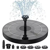 Waterfall Fountain Mini Solar Water Fountain Pool Pond Garden Decoration Outdoor Bird Bath Solar Powered Fountain Floating Water 5