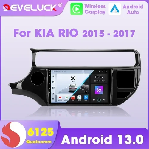 Android Auto Carplay para Kia RIO K3 2015 2016 2017 Radio de coche sistema inteligente reproductor Multimedia pantalla estéreo 2 Din unidad principal