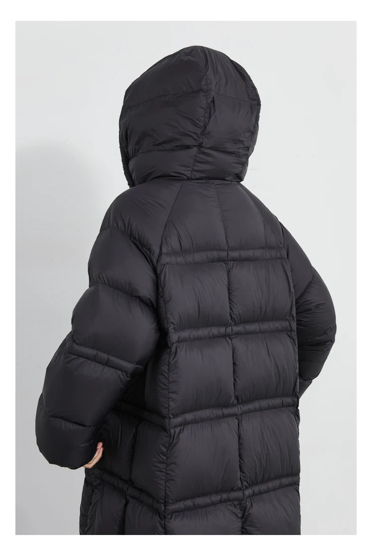 CHIC VEN Women Long Down Coats Solid Loose Casual 95 White Duck Down Jacket Thick Warm Female Outerwear Autumn Winter 2025