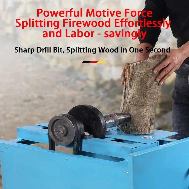 

Log Splitter Electric 4KW 220V Household Electric Woodworking Saw Dual-purpose Wood Splitting Drill Wood Cutting Machine
