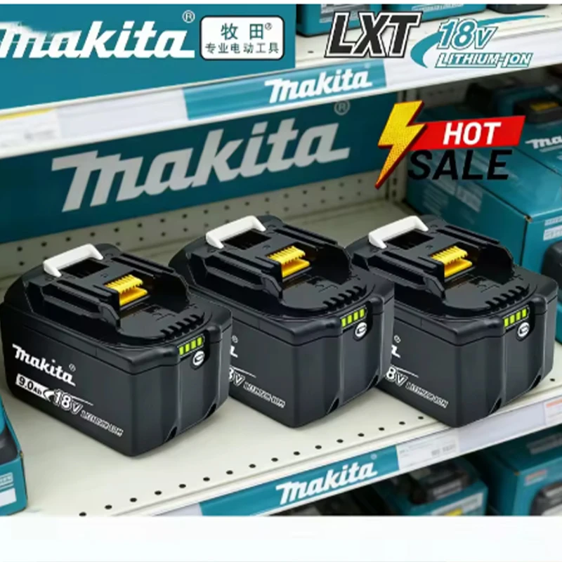 Batteria Makita 18V 9.0Ah Bl1890B 100% Originale Batteria Ricaricabile agli Ioni di Litio per Utensili Elettrici Makita 18V Batteria di Ricambio