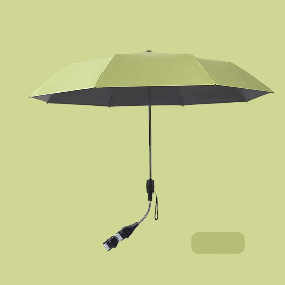 

Waterproof Umbrella Universal Baby Parasol Pure Color Universal Baby Stroller Sun Shade with Holder Clip lamp Sun Protection