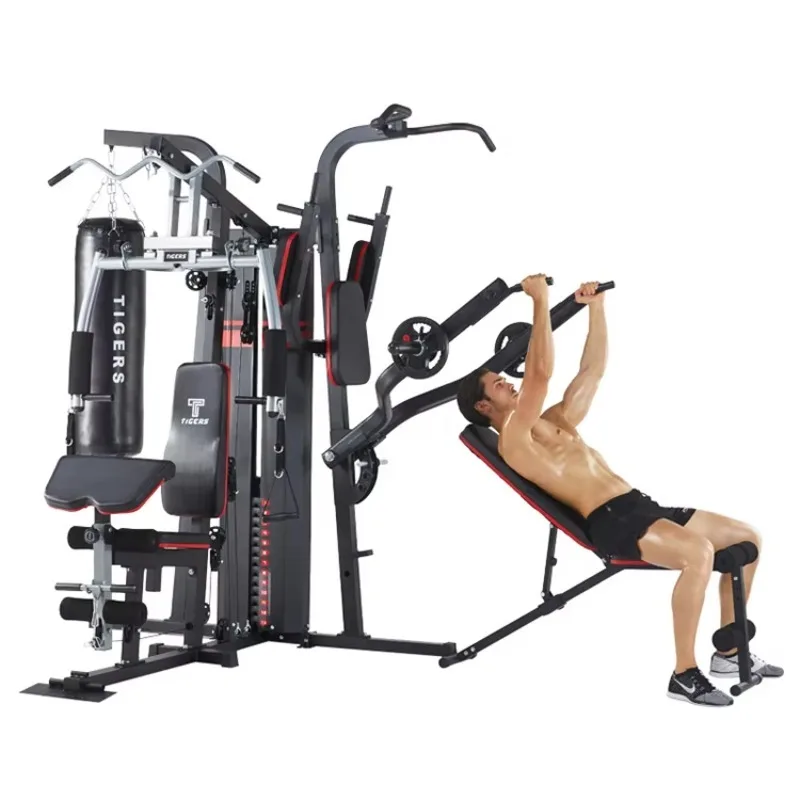 

4-Station Home Gym Equipment - Multi-Functional Indoor Trainer, Strength Training Station for Home & Small Gyms