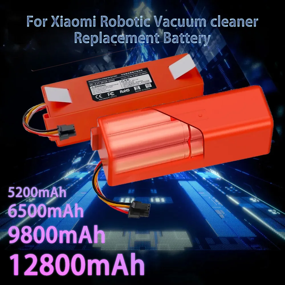 

Original Replacement Battery BRR-2P4S-5200D for XIAOMI 1S 1ST Roborock SDJQR01RR Sweeping Mopping Robot Vacuum Cleaner 5200mAh