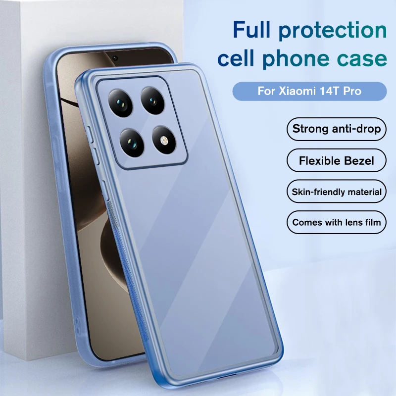 For Xiaomi 14T Pro 5G Case Skin-friendly Texture Full Lens Shockproof Back Cover Xiaomy14T Pro Mi 14 T Pro t14 Xiomi14TPro Coque