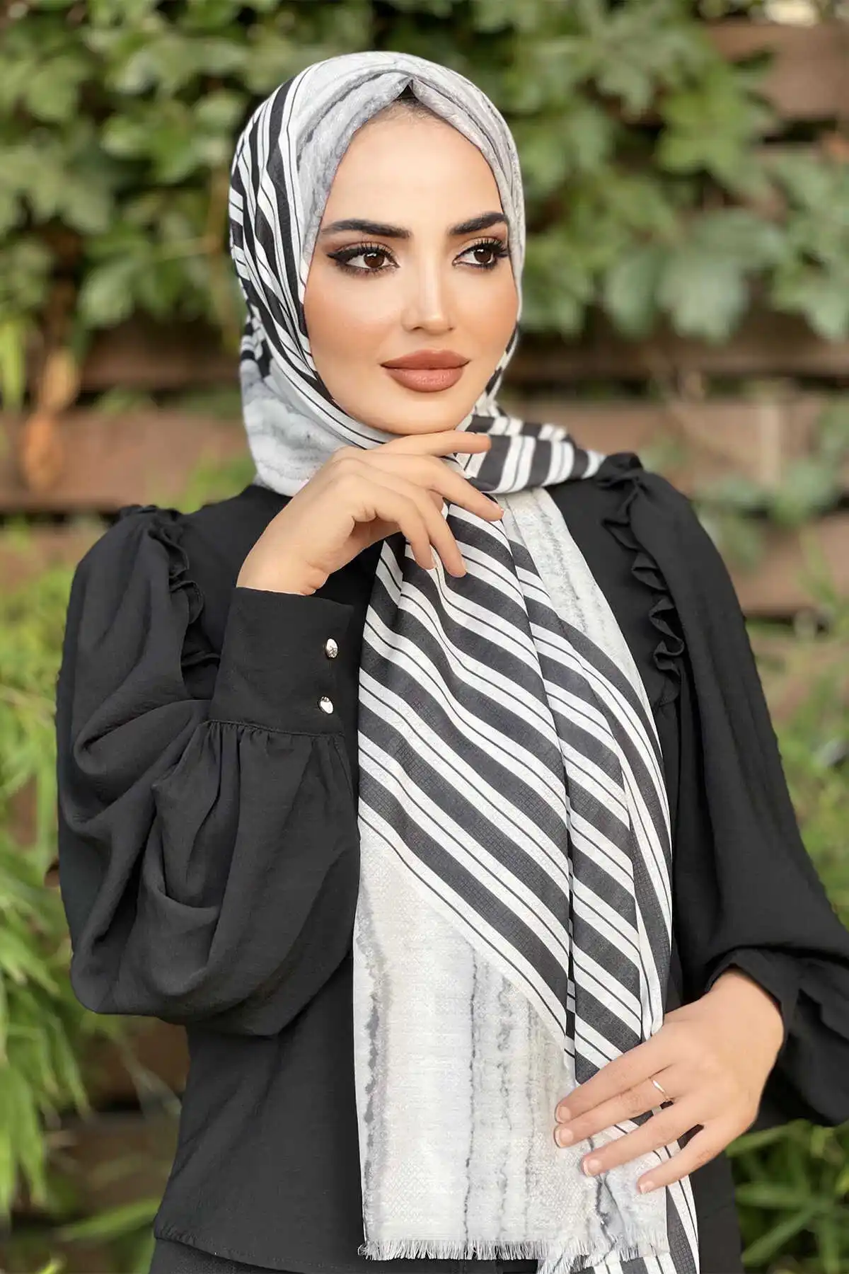 Cotton Pattern Shawl E- -Winter Autumn 2021 Muslim Women Hijab headscarf Islamic Turkey