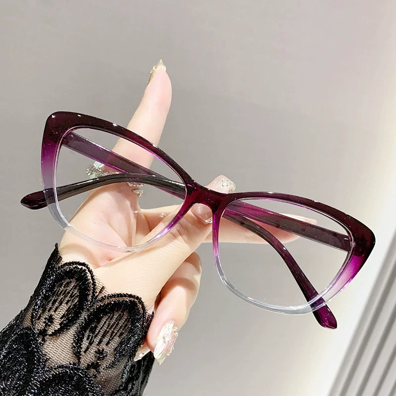 Women\'s New Style Finished Myopia Glasses Unisex Anti-blue Light Minus Diopter Eyewear Fashion Near Sight Eyeglasses 0-3.5-4.0