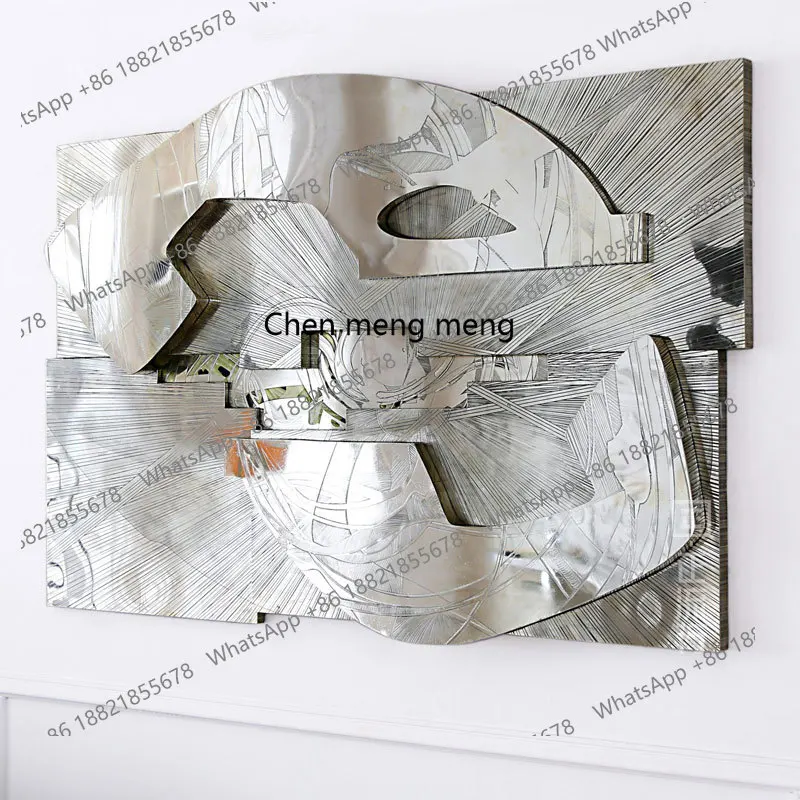 

Three-dimensional living room decorative painting sofa background wall painting corridor entrance entrance mural light luxury